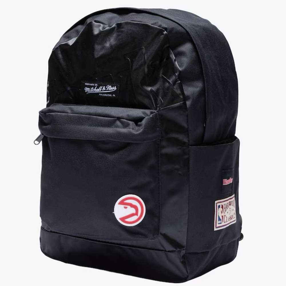 NWT - Mitchell & Ness Atlanta Hawks Black Hardwood Classics Backpack